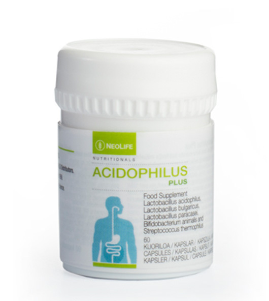Acidophilus Plus - gerosios bakterijos (5 milijardai gyvų mikroorganizmų), 60 kapsulių 