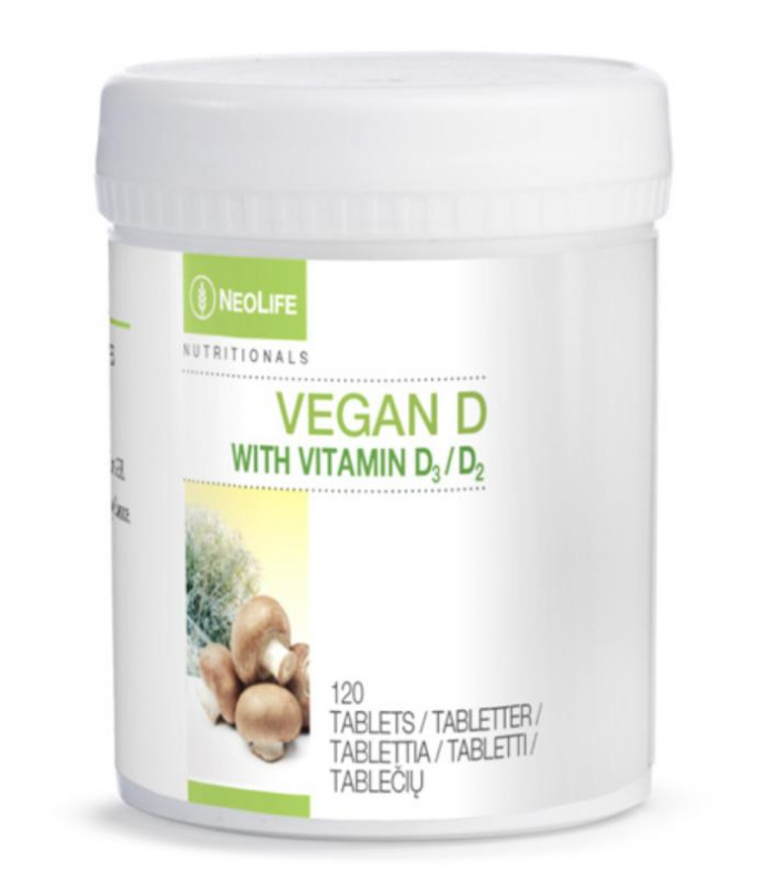 Vegan D, vitaminas D3 maisto papildas 120 kapsulių 